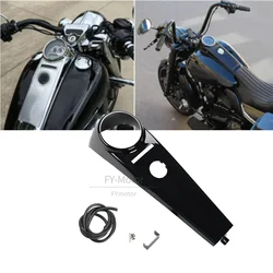 Motorcycle Stretched Fuel Tank Dash Panel Console Cover For Harley Softail FLST FXS FXCW Fat Boy Heritage Standard Custom 00-17