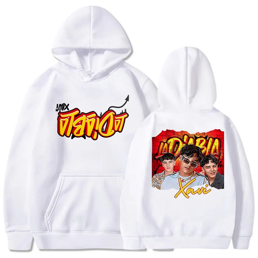 Natanael Cano Xavi La Diabla Album Hoodie Ropa Hombre Hip Hop Casual Sweatshirt Funko Pop Fleece Clothing Sudaderas Retro Hoody