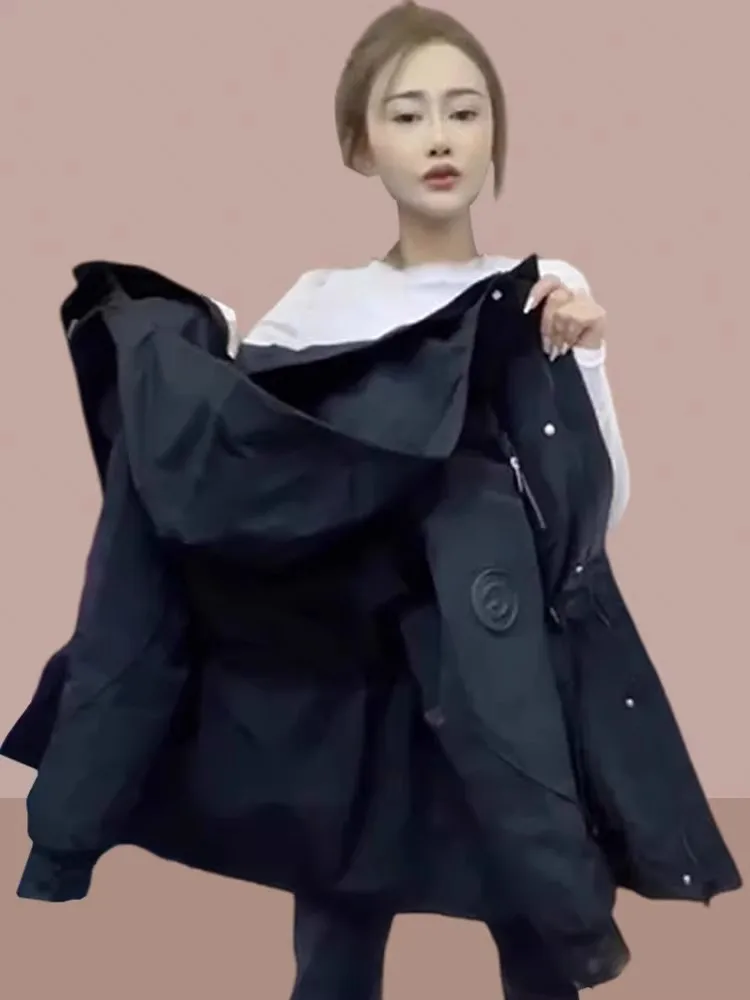 Spring Autumn New Style Ladies Mid-Length Jacket Popular Workwear Coat Small Size Top Women's Fashion Outerwear Coat