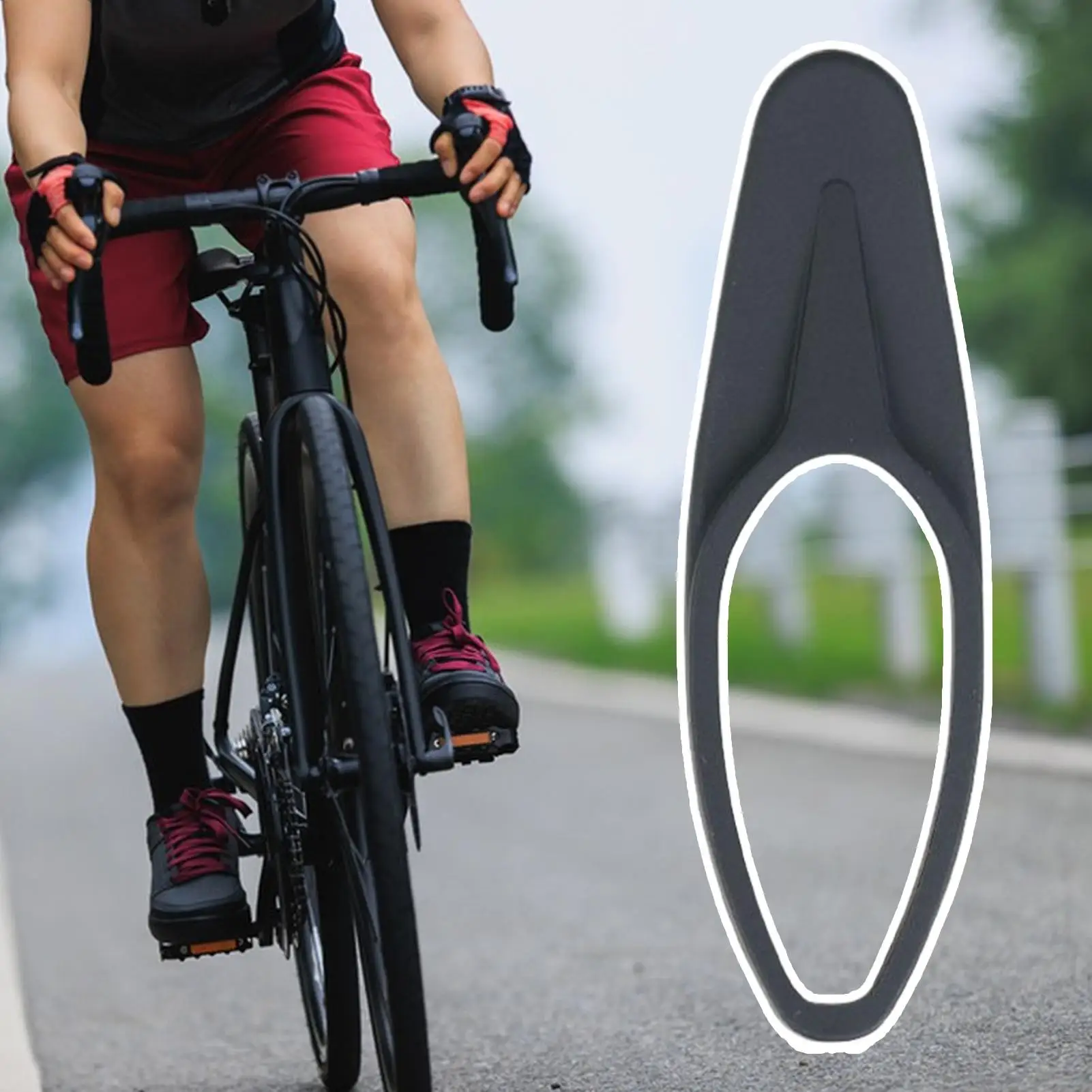 1pcs Cycling Seatpost Dust Cover Silicone Ring Weatherproof Protector In Teardrop Shape Bicycle Seatpost Dust Cover For Family