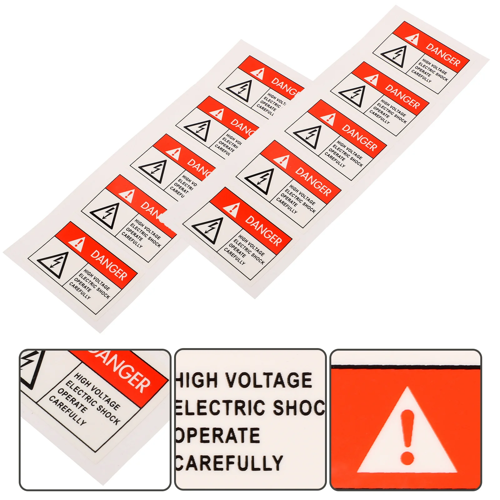 10Pcs Clear Fragile Warning Stickers Adhesive Strong Durable Label for Cartons Boxes Moving Safety Warning Sticker