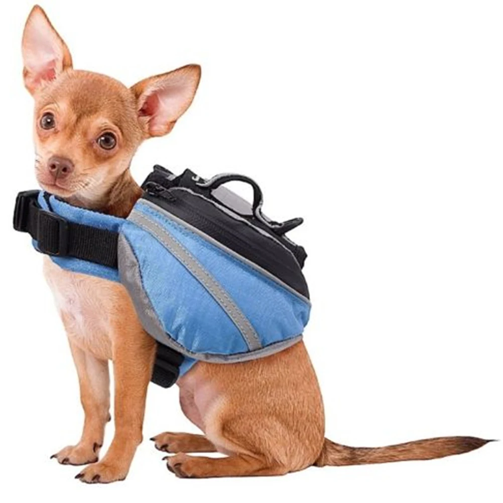 

Dog Backpack Waterproof Breathable Harness for Puppies Small Carrier Adjustable Straps Oxford Fluorescent Packs