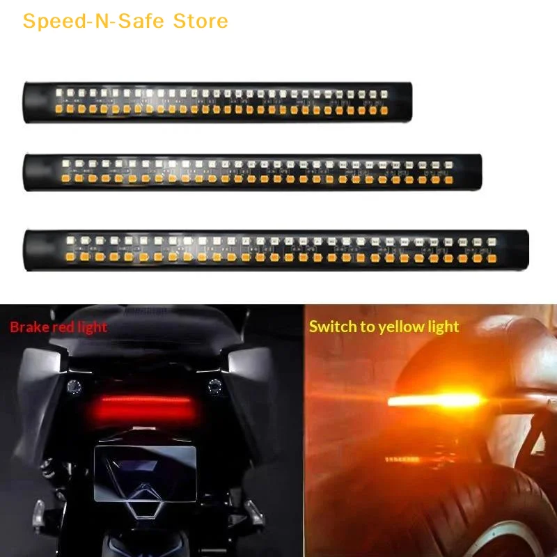 Motorcycle Flexible LED Tail Light Weather Resistant 20/30/40cm for Motorbike All-weather Night Riding