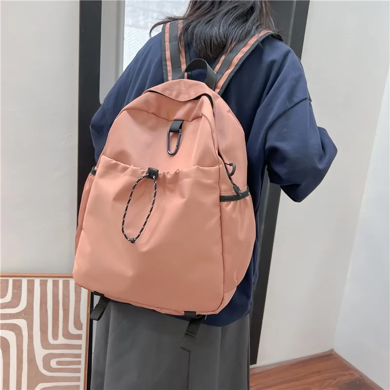 Unisex Backpack 2023 Autumn New Nylon School Backpack for College Students Large-capacity Fashion All-match Casual