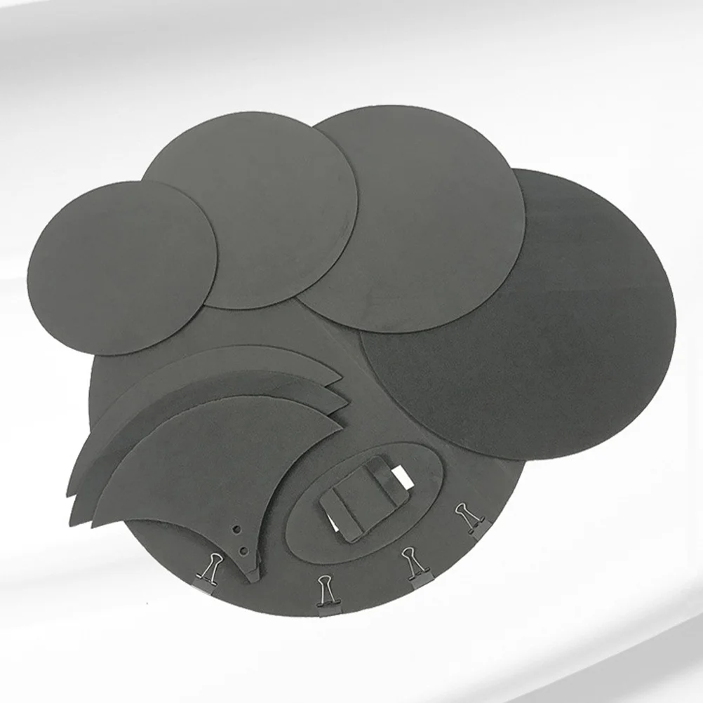 

8pcs Silent Drum Mute Pads Noise Reduction Practice Pad For Home Use Drum Accessories Instrument Sound Dampening Mat