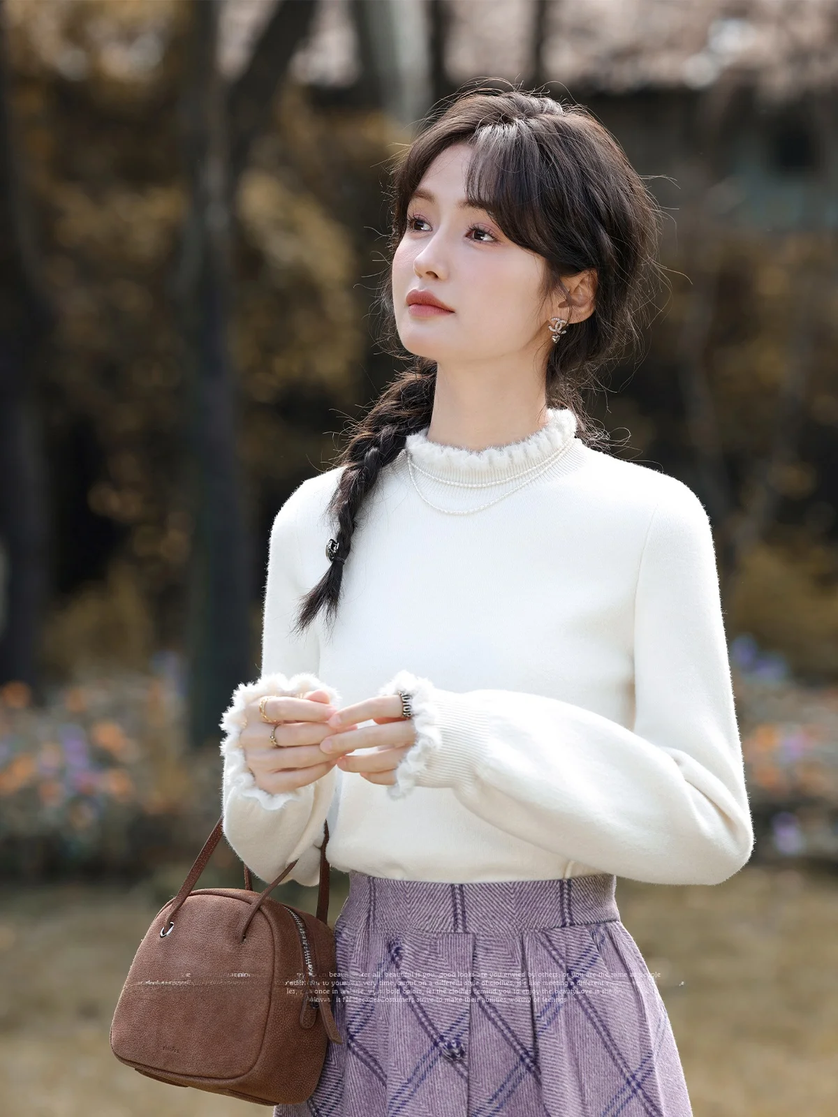 

Мягкий уютный женский вязаный базовый свитер-водолазка для весны и осени, укороченный топ с высоким воротником и длинными рукавами, облегающий крой