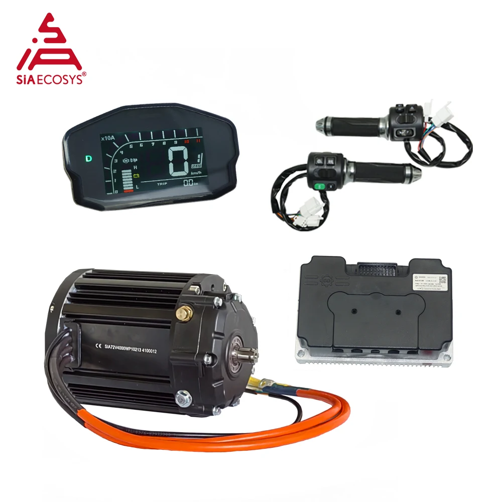 QSMOTOR QS138 90H V3 4KW 7200rpm with 1:2.35 gear box Mid Drive Motor Kits with ND72680 Controller 350A 680A