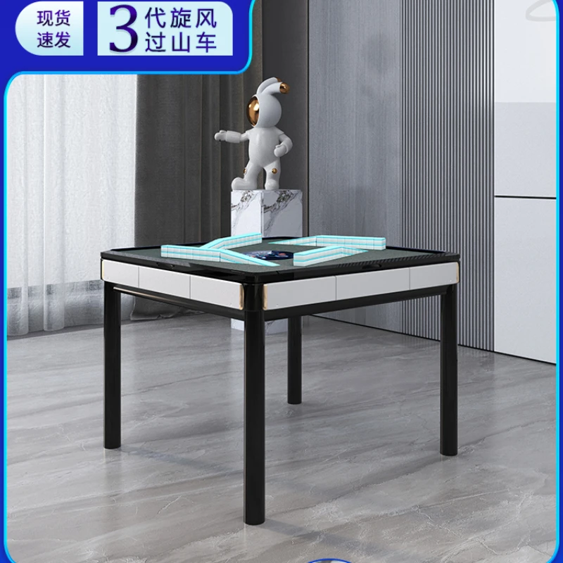 LTT  Mute Mahjong Machine Automatic Low Noise Mahjong Machine Dining Table Dual-Use Push-Free Card Mahjong Table
