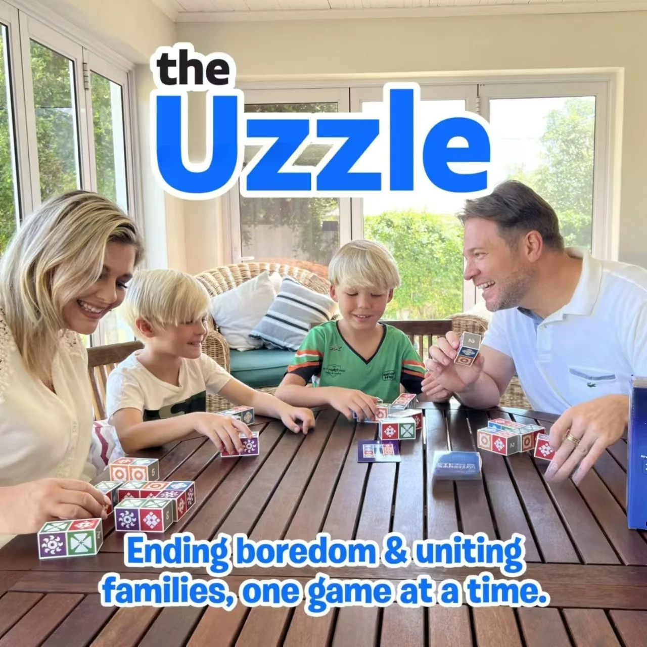 UZZLE PUZZLE Spatial Thinking Board Game Matching Blockwork Bundle Fast Paced Puzzle Games Parent Child Interactive BirthdayGift