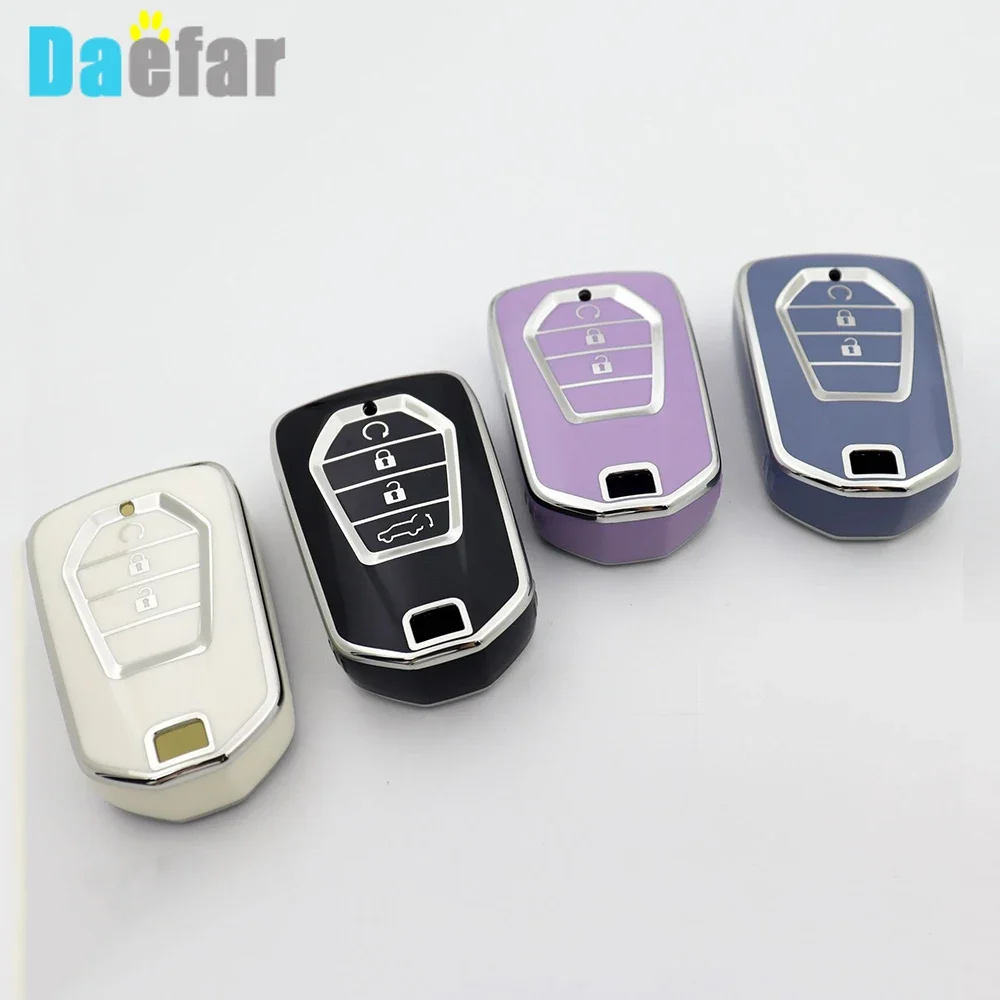 For ISUZU Dmax D-max Mux 2021 2022+ D-max MU-X 3.0 Mux Key Cover Case 4 Buttons TPU Car Key Case