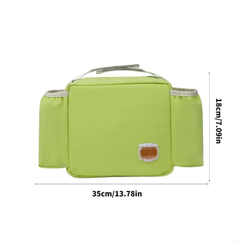 A5YC Легкая сумка для аксессуаров для колясок с широкими отделениями для хранения бутылок, игрушечных ключей, телефона, ткань