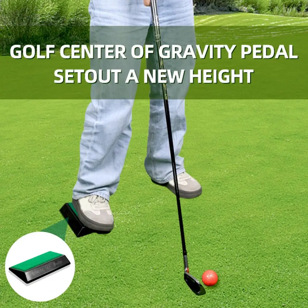 Golf Swing Trainer Portable 15-Degree Alignment Correction Pedal Foot Wedges Golf Training Aid Correction Leg Pedal Foot Wedges