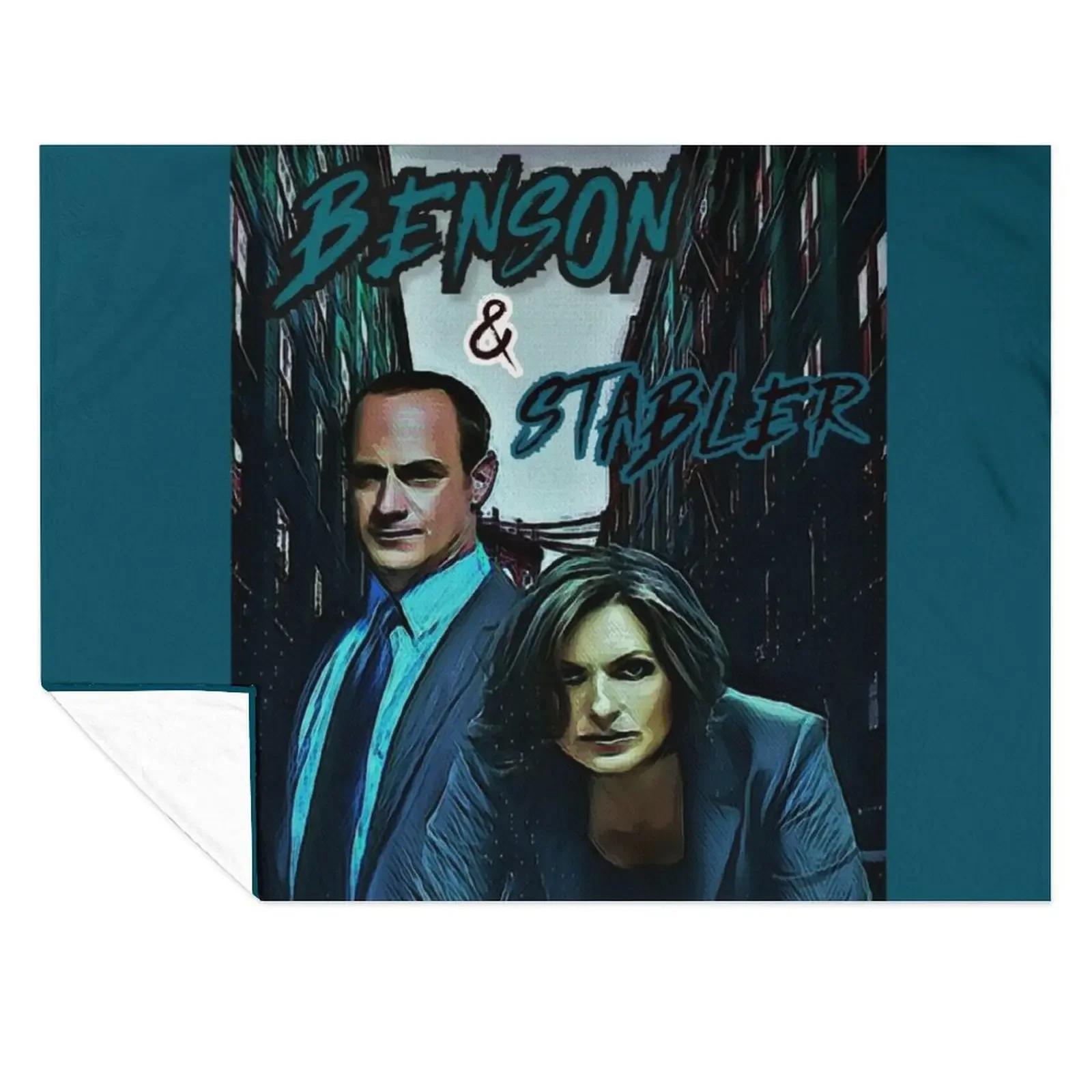 

Benson & Stabler Law and Order: SVU Throw Blanket Cute Heavy Decoratives Vintage Blankets