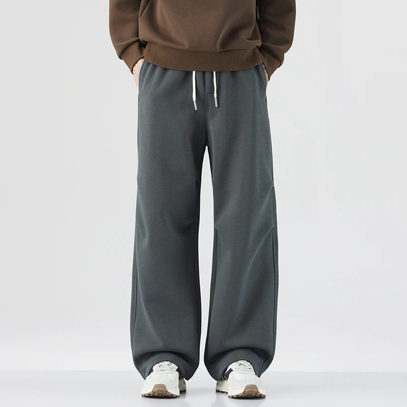 

Youth Casual Baggy Fit Men's Pants Autumn Winter Straight Leg West Pants Comfortable Drapey Japanese Retro Causal Trousers New