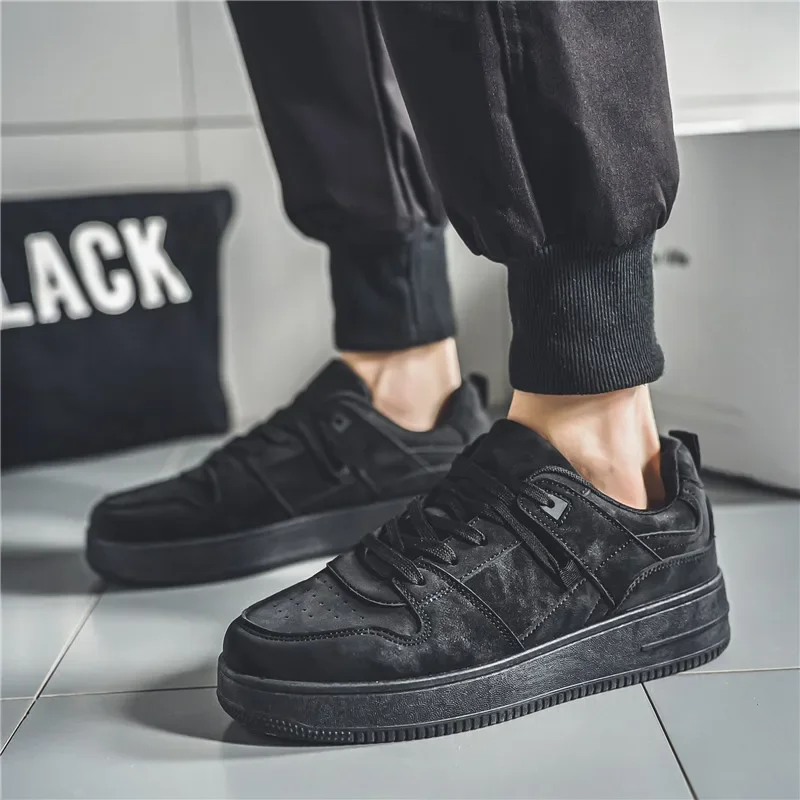 Original Black Air Force Flat Shoes for Men Breathable Fashion Casual High-end Luxury Sneakers Man Outdoor Driving Walking Shoes