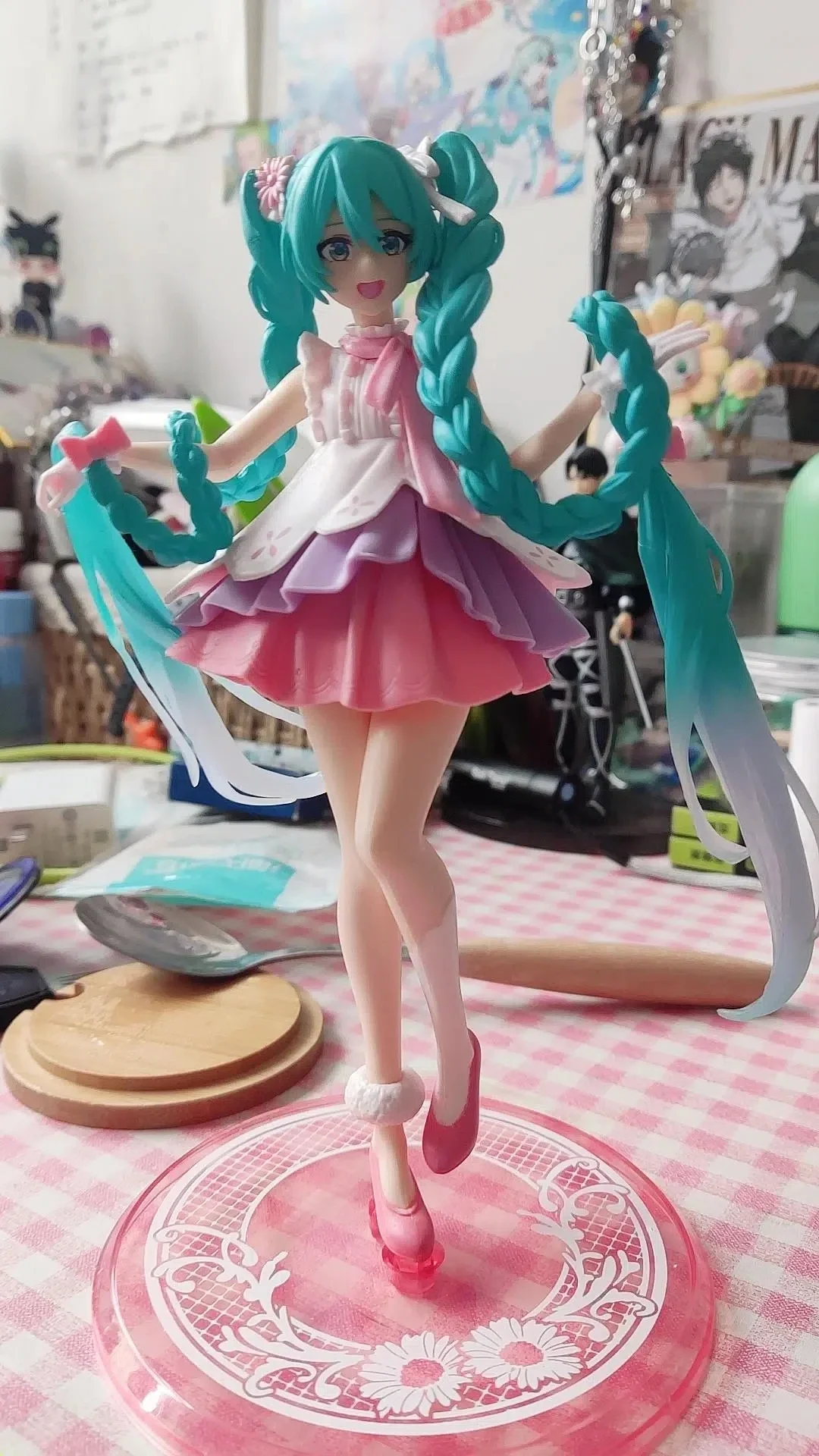 Hatsune Miku Figura Anime, Cinderela Kawaii Bonito, Estatueta Amor Sailor Ação, Estátua Vocaloid, Modelo PVC, Coleção Brinquedos, Novo, 2023