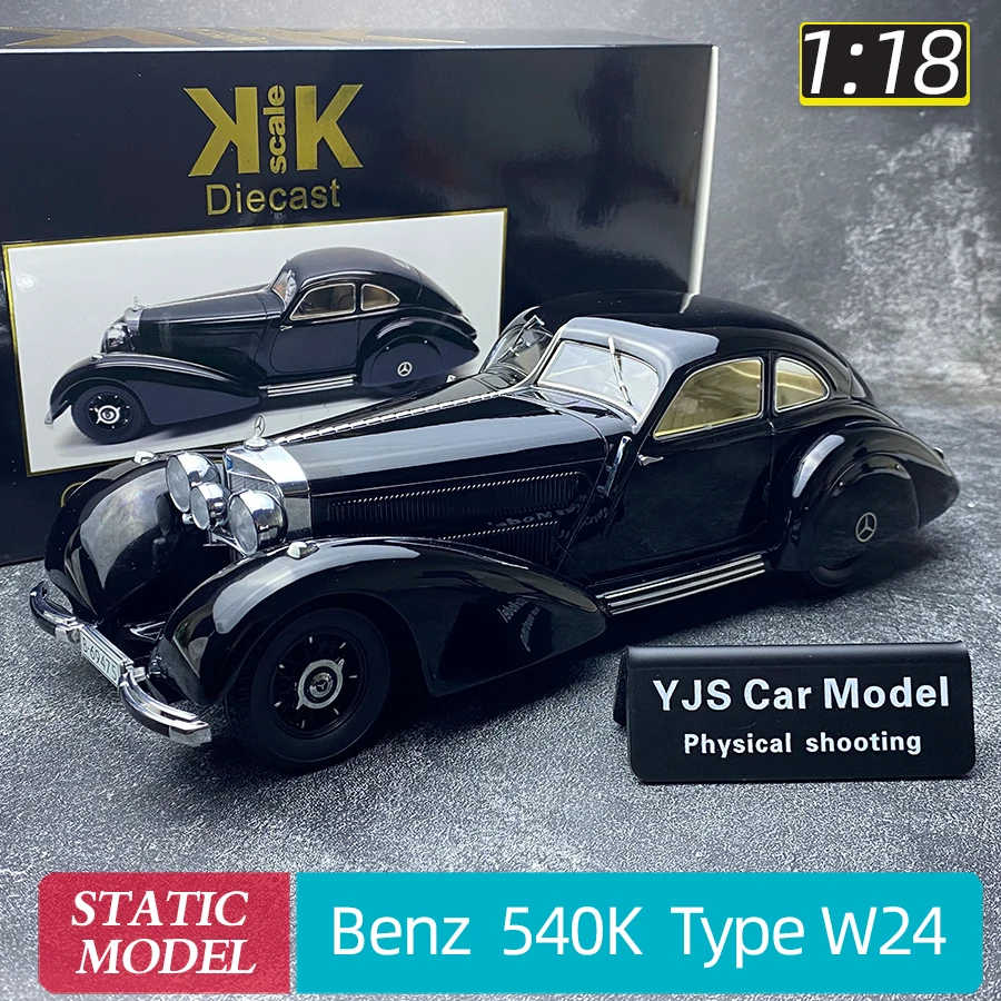 KK Classic car model 1:18 FOR Benz 540K Type W24 Car model Collection display Holiday gift