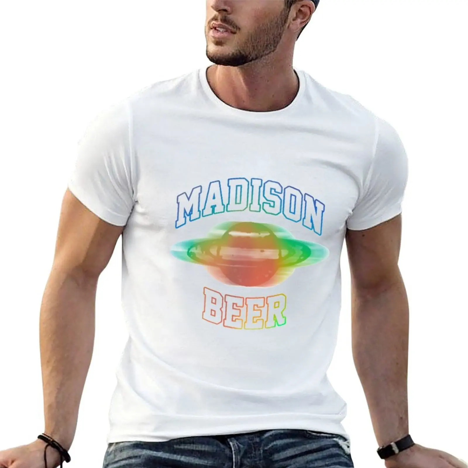 

Madison beer light T-Shirt man t shirts for men t shirt for man 100 percent cotton T-Shirt