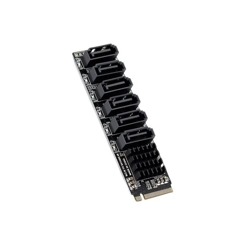 m2-to-sata拡張カード-6ポート-nasハードディスク拡張対応-pcie30-asm-1166