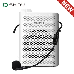SHIDU Portable Voice Amplifier for Teachers with Microphone, 10W, Bluetooth 5.0 Speaker Support FM, TF and AUX, S821