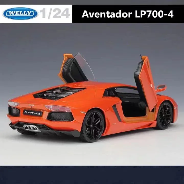 WELLY 1:24 Lamborghini Aventador LP700-4 Simulation Alloy Car Model - Suitable for Children\'s Toys and Collections