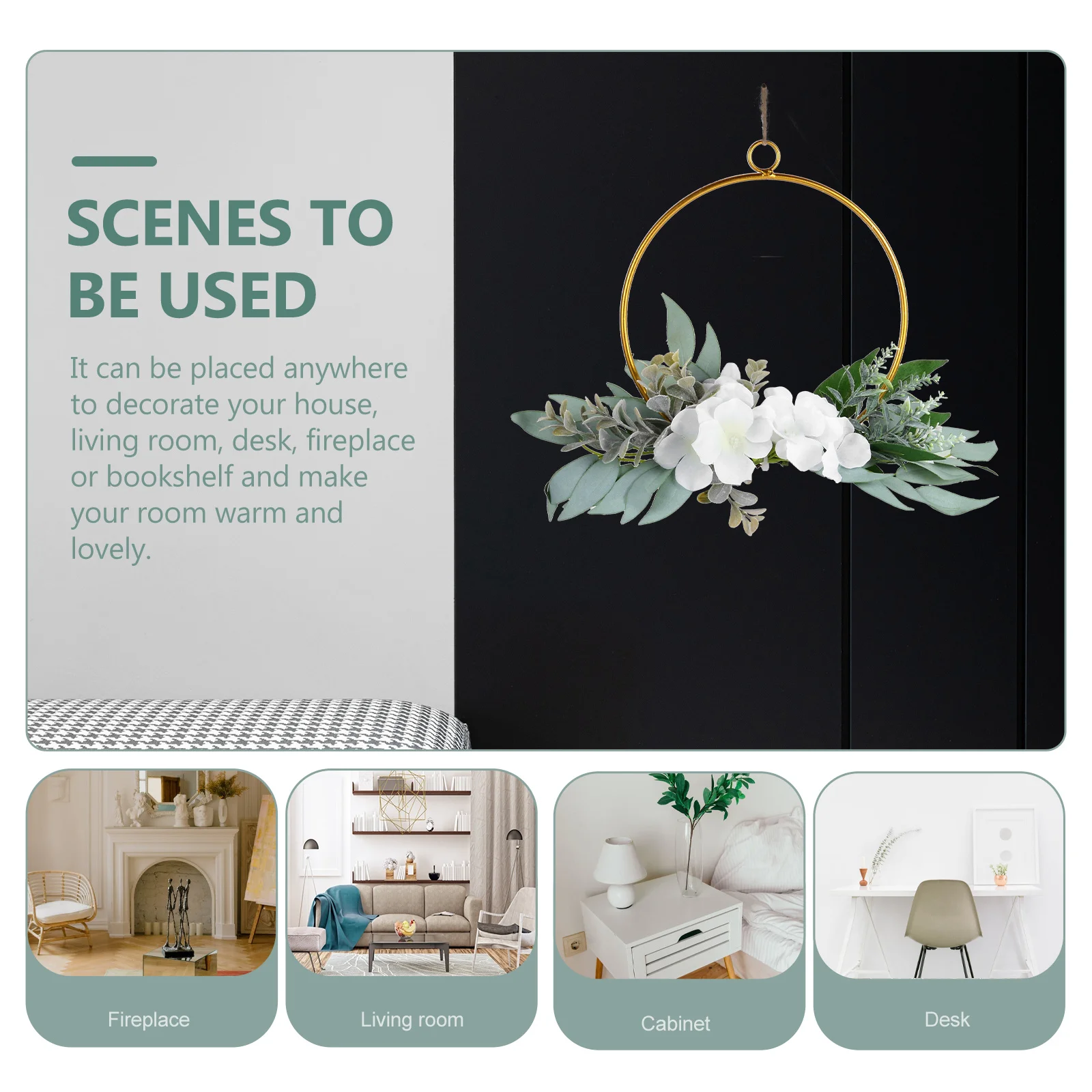 

Iron Craft Wall Decoration For Home Wedding Party Photo Backdrop Hanging Garland Decorative Wreath Valentine'S Day Door