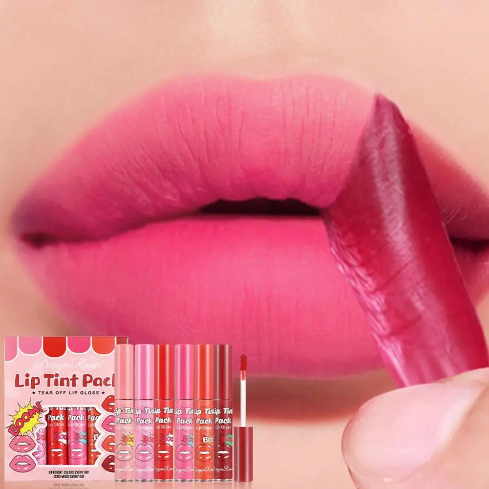 Afscheurbare lipgloss, waterdicht en langdurig, geschikt voor alle huidtypes, hydraterende en hydraterende lippenbalsem, Non-Fadi P5B1