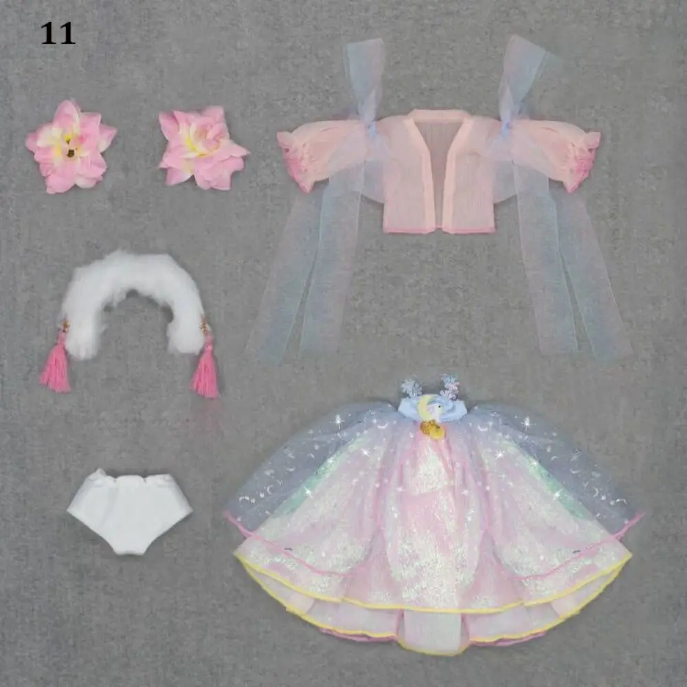 

New Lolita 1/6 BJD Doll Outfit Set Retro Cute Maid Dress Chinese-style Pretty Girl Toy Gift (No Dolls or Shoes)