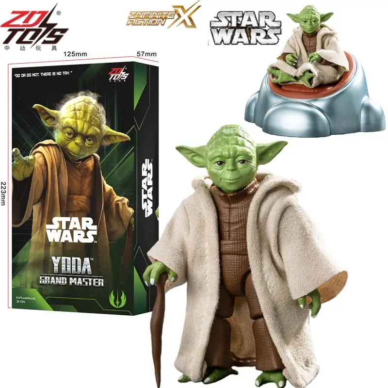 zdtoys-スター・ウォーズ-ヨーダ・ジェダイ・マスター-多関節可動式アクションフィギュア、布製のマント、卓上オーナメント、コレクションアイテム、誕生日プレゼント。