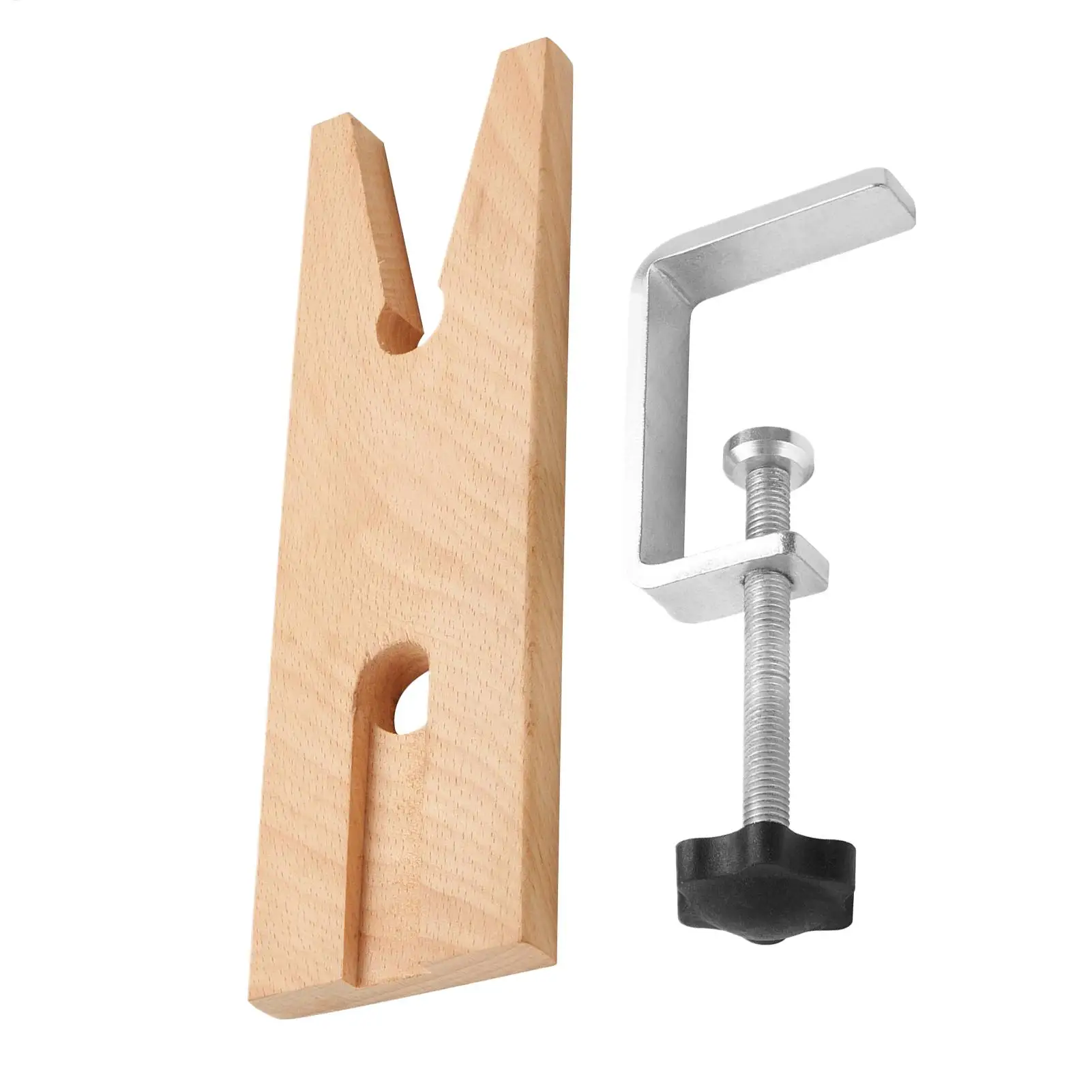Watch Repair Jewelers Bench Pin Clamp Hardwood Jewellers Adjustable Jewelry Making Workbench V Slot Clip Tool