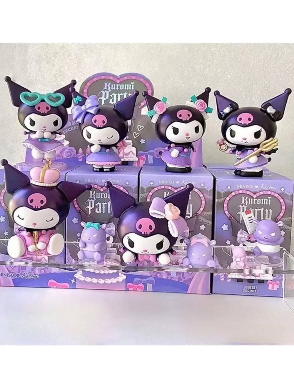 

Sanrio kuromi коробка слепая фигурка куклы аниме фигурки сумка-сюрприз модель милые детские игрушки коллекция серия для дня рождения