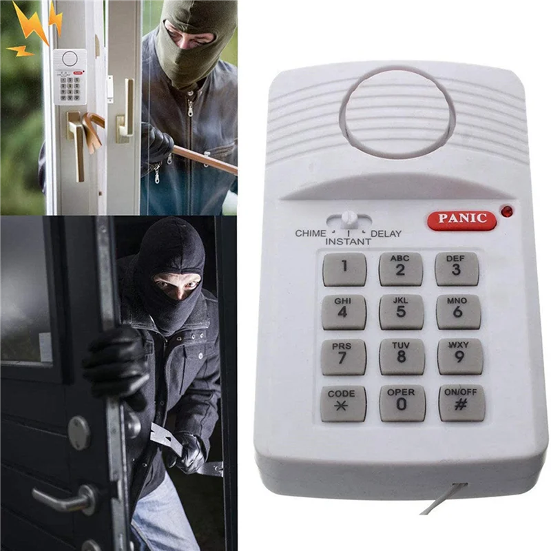 Tastiera antipanico con pin di sicurezza per allarme porta wireless A14M 3X per capannone garage home office