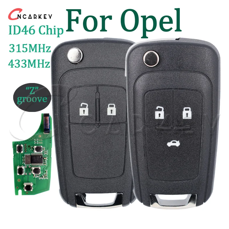 NOT Smart Key Remote For Opel For Vauxhall Adam Insignia Karl Mokka Zafira C Astra J Cascade Corsa E ID46 Chip HU100 315 433 Mhz