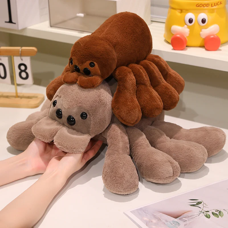 Cute Spider Plush Toy Soft Fluffy Spider Stuffed Animal Doll Multi-color Plushies Kawaii Home Sofa Decor Creative Birthday Gift
