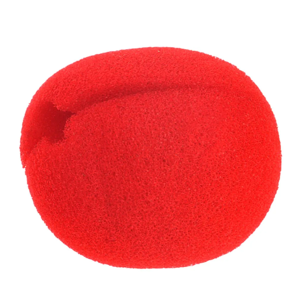 

25 шт., губка, нос клоуна, красный, забавный, простой, нарядный реквизит для Хэллоуина, Рождества, костюм, вечерние, губка клоуна