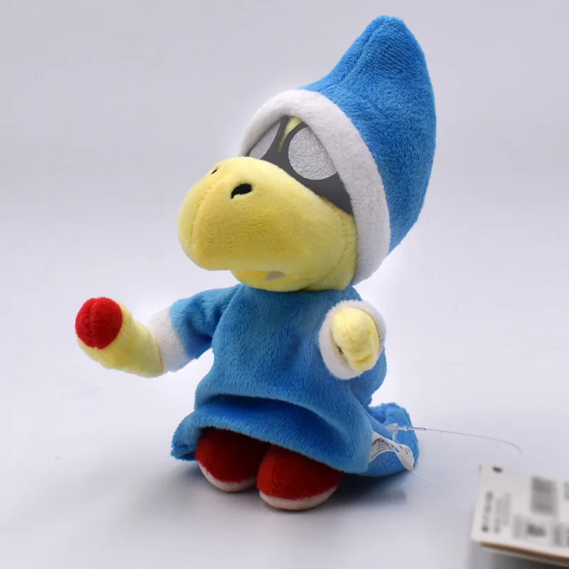 18cm Super Marios Bros Figure Kawaii Koopa Magikoopa Kamek Soft Plush Magic Koopa model Collectible Hobby Brinquedos Kids Gift