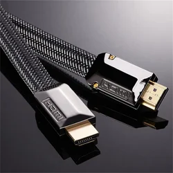 HDMI-Compatible Cable Audio Cables Flat Wire Ultra High-speed for Xiaomi Mi Box PS5 Dolby Consumer Electronics 1M 1.5M 2M 3M