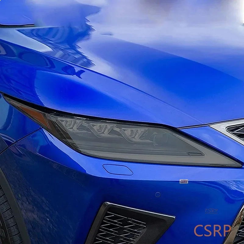 2 Pcs Car Headlight Protective Film Transparent Black TPU Sticker For Lexus RX 350 300 450h 2016 2017 2018 2019 2020 Accessories