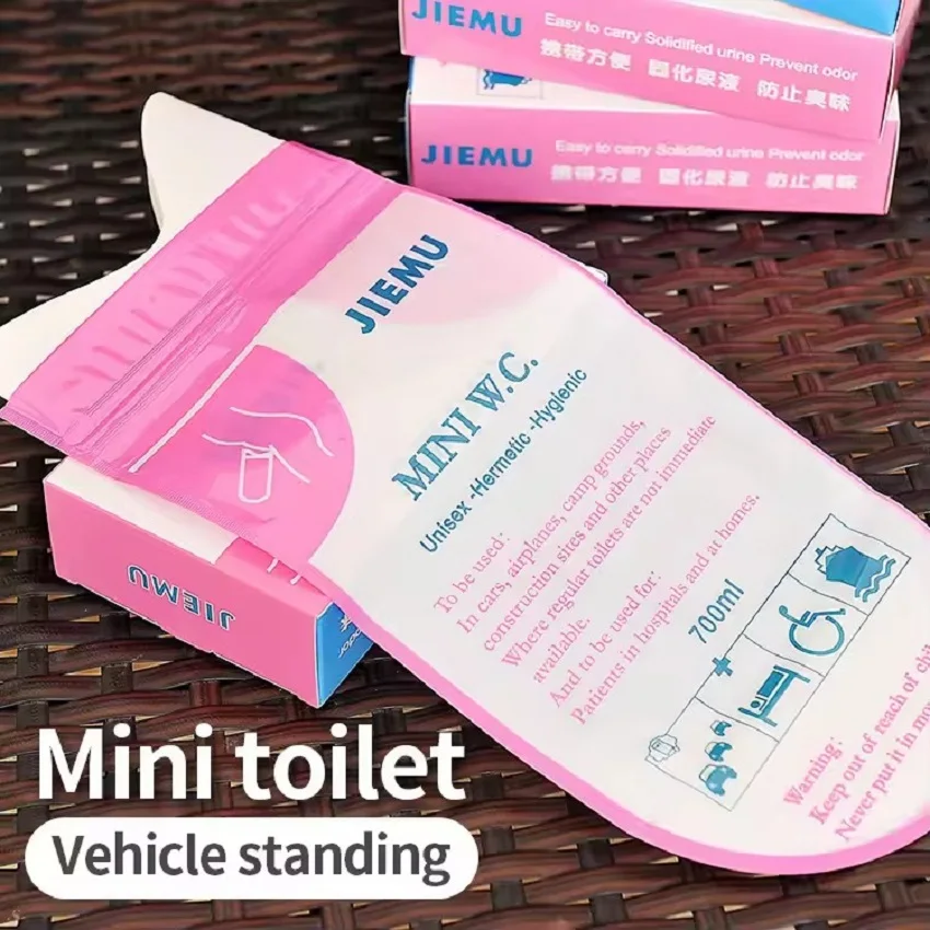 Outdoor Emergency Urinal Bag Portable Car Urine Bag Vomiting Bag Mini Mobile Toilet Suitable For Man Woman Child