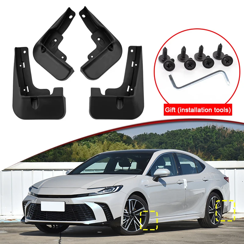 

Car Styling For Toyota Camry XV80 2024 2025 ABS Car Mud Flaps Splash Guard Mudguards MudFlaps Front Rear Fender Auto Accessories