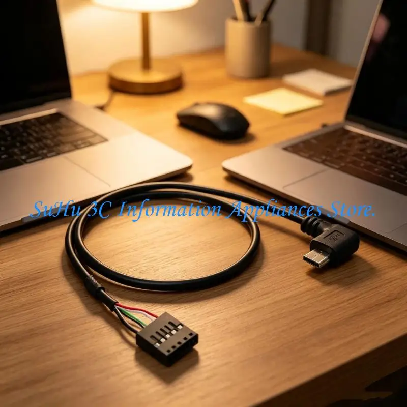  USB 5-Pin to 9Pin Female Header Cable for Board Testing Work Wiring Cord