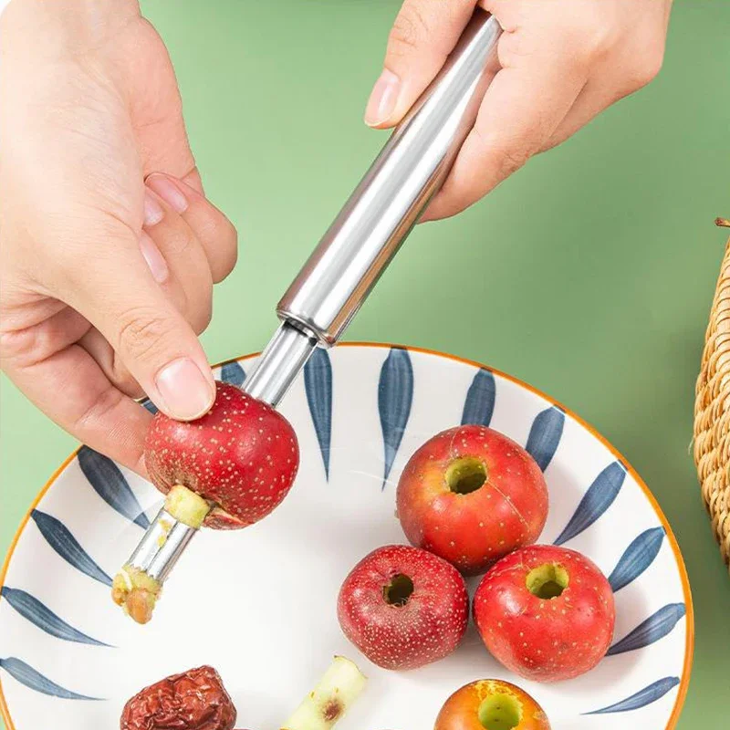Weißdorn Obstsamen Kernentferner Easy Core Cutter Rote Datteln Kernsamenentferner Cutter Sämaschine Slicer Küche Obst Gemüse Werkzeug