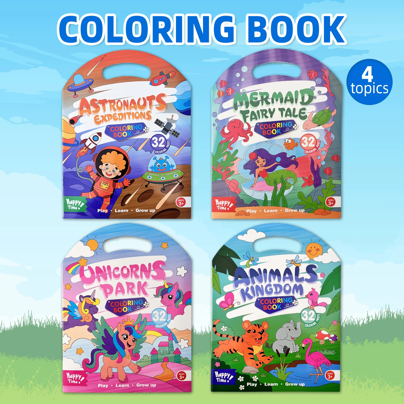 

Набор креативных книжек-раскрасок для детей «четыре в одном», изысканные узоры, развивающие и развлечения, помощь детям растет