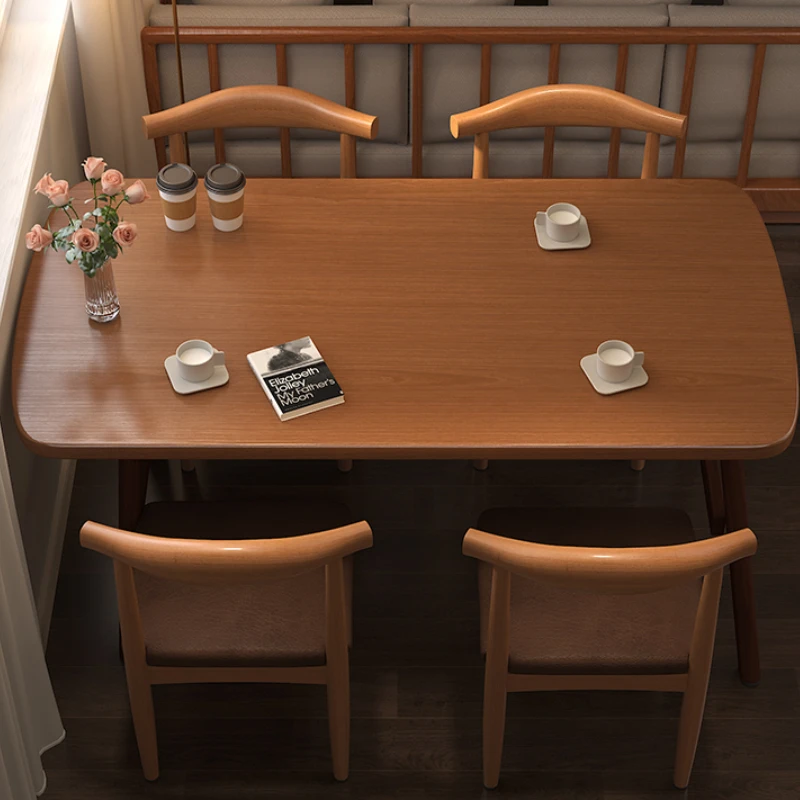 Tavolo da pranzo semplice e impermeabile in legno di qualità moderna Nuovo nel salotto Tavolini da caffè Apartmen Design Center Mesas De Jantar Furniture