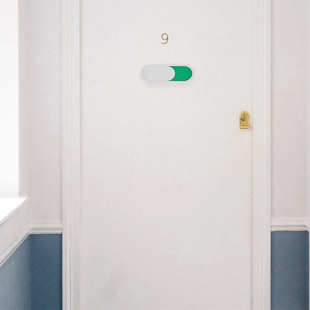 

2 pcs Toilet Sign Acrylic Privacy Board for Door Hanger Conference Room Office Unoccupied Indicator Marker Restroom Sign