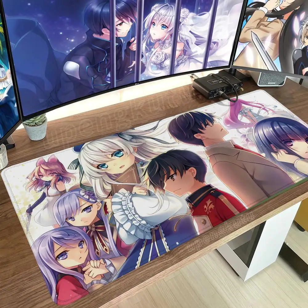 Spirit Chronicles Rio Aishia Mouse Pad Anime Mats Computer Mousepad Company Desk Pad Aesthetic Large Gaming Mousepads Office Mat