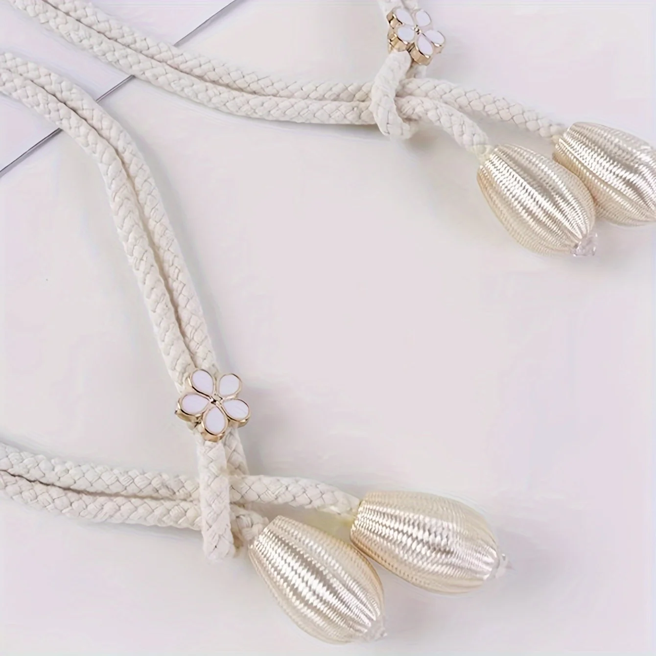 2PCS Simple Curtain Tie Straps, Adjustable Size Curtain Hooks for Bedroom, Living Room, Windows, Soft Decorative Accessories