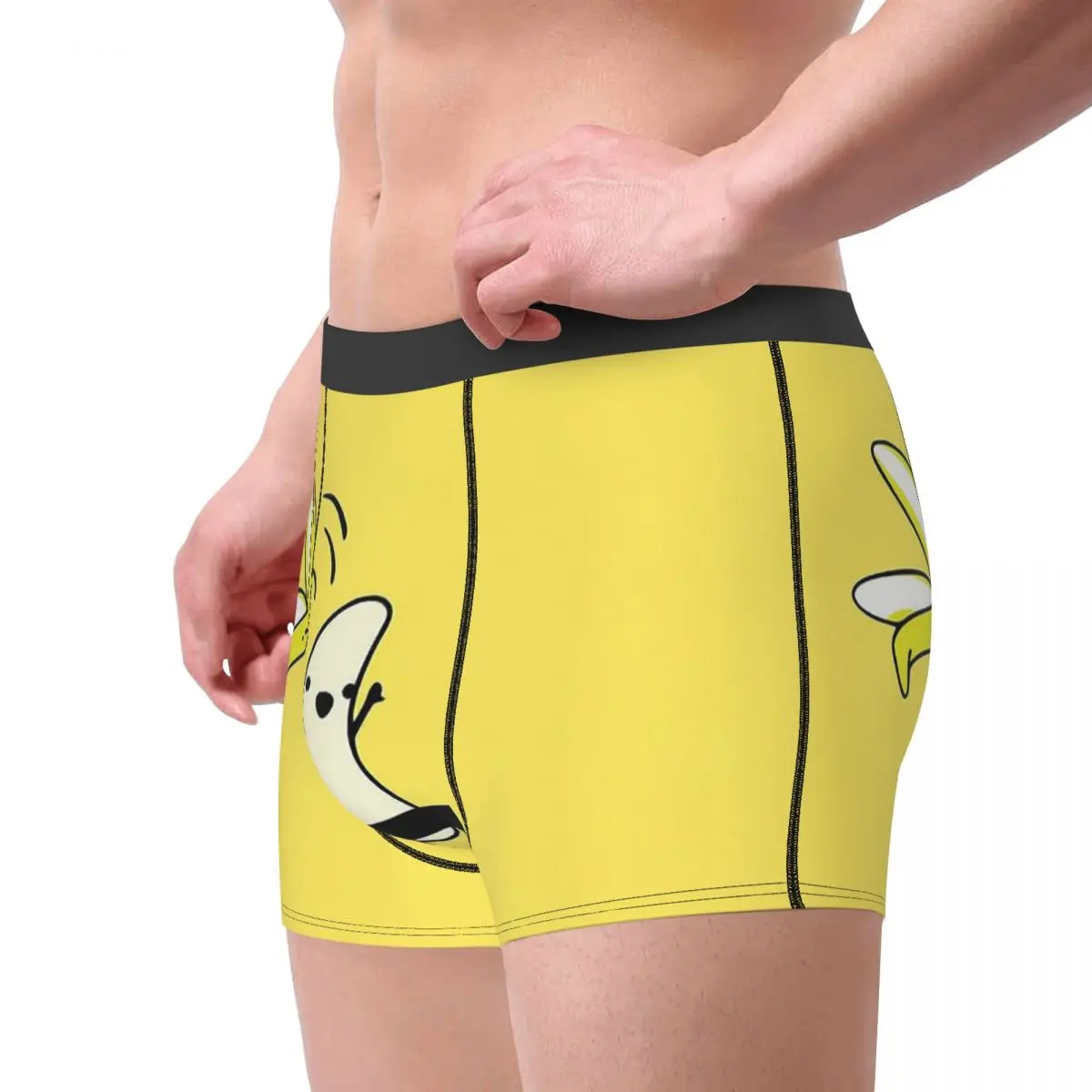 Bananas Creative Design Let\'s Go Naked With My Banana Underpants Breathbale Panties Man Underwear Print Shorts Boxer Briefs