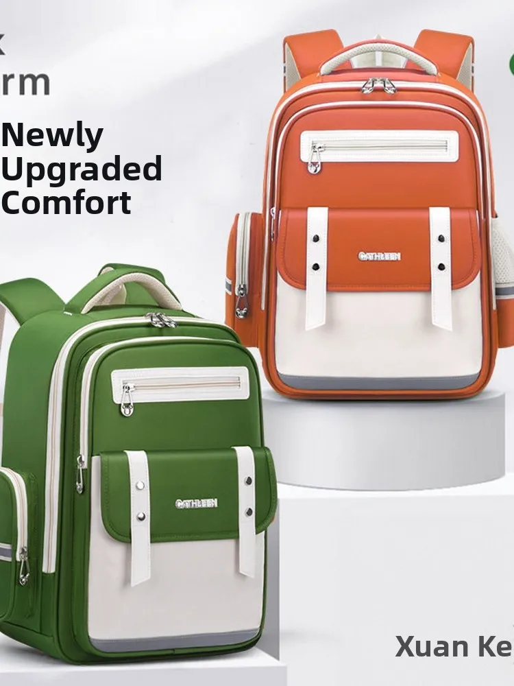 cloud-backpack-new-style-unisex-elementary-school-children-waterproof-spine-protection-lightweight-dual-shoulder-backpack