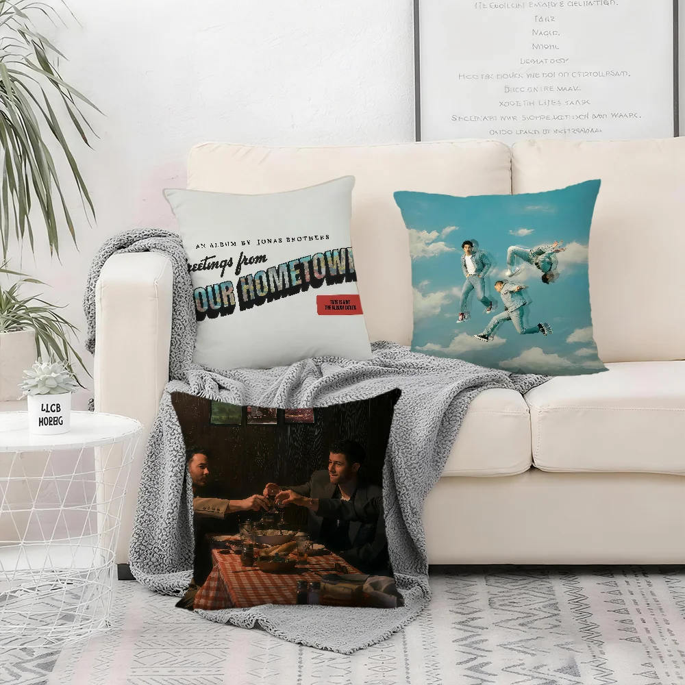 J-jONAS singer B-bROTHERS cushion cover Bedroom Sofa Decorative home Car portable Cushion Cover With Zipper Soft pillowcase